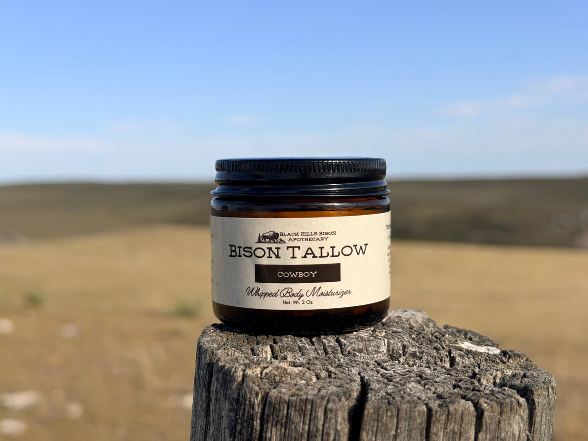 Whipped Bison Tallow Moisturizer – Cowboy (Balsam, Cedar & Amber)