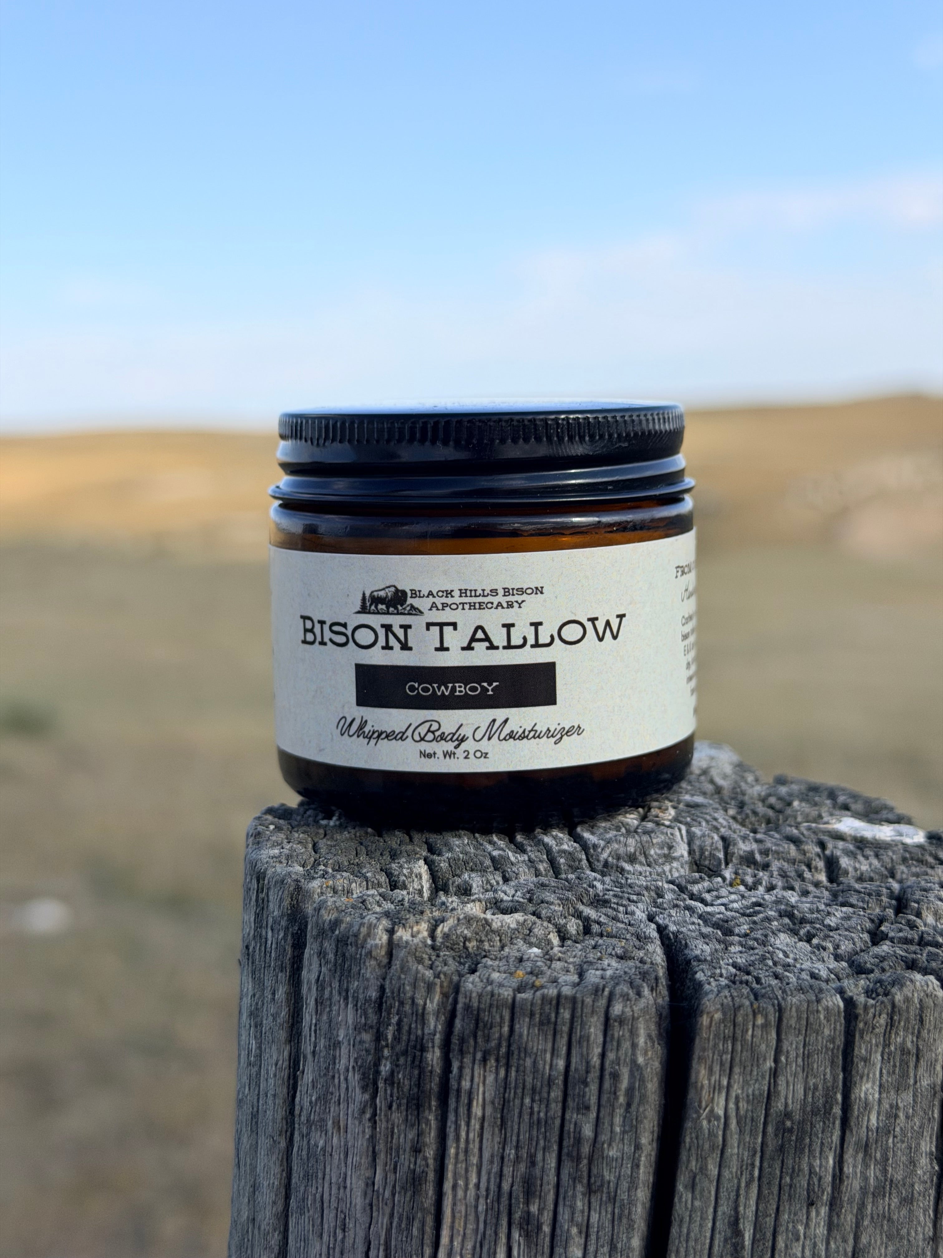 Whipped Bison Tallow Moisturizer – Cowboy (Balsam, Cedar & Amber)