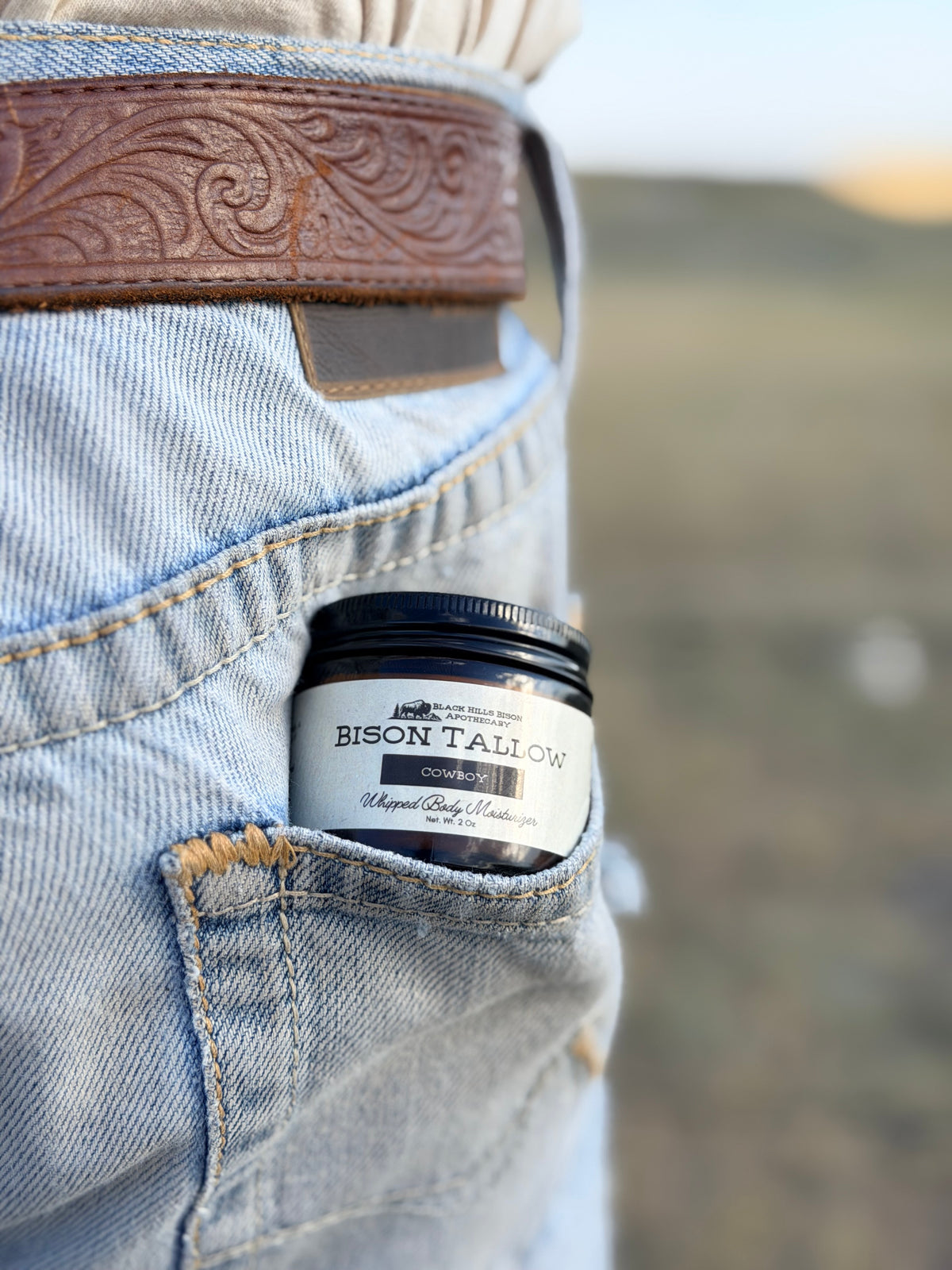 Whipped Bison Tallow Moisturizer – Cowboy (Balsam, Cedar & Amber)