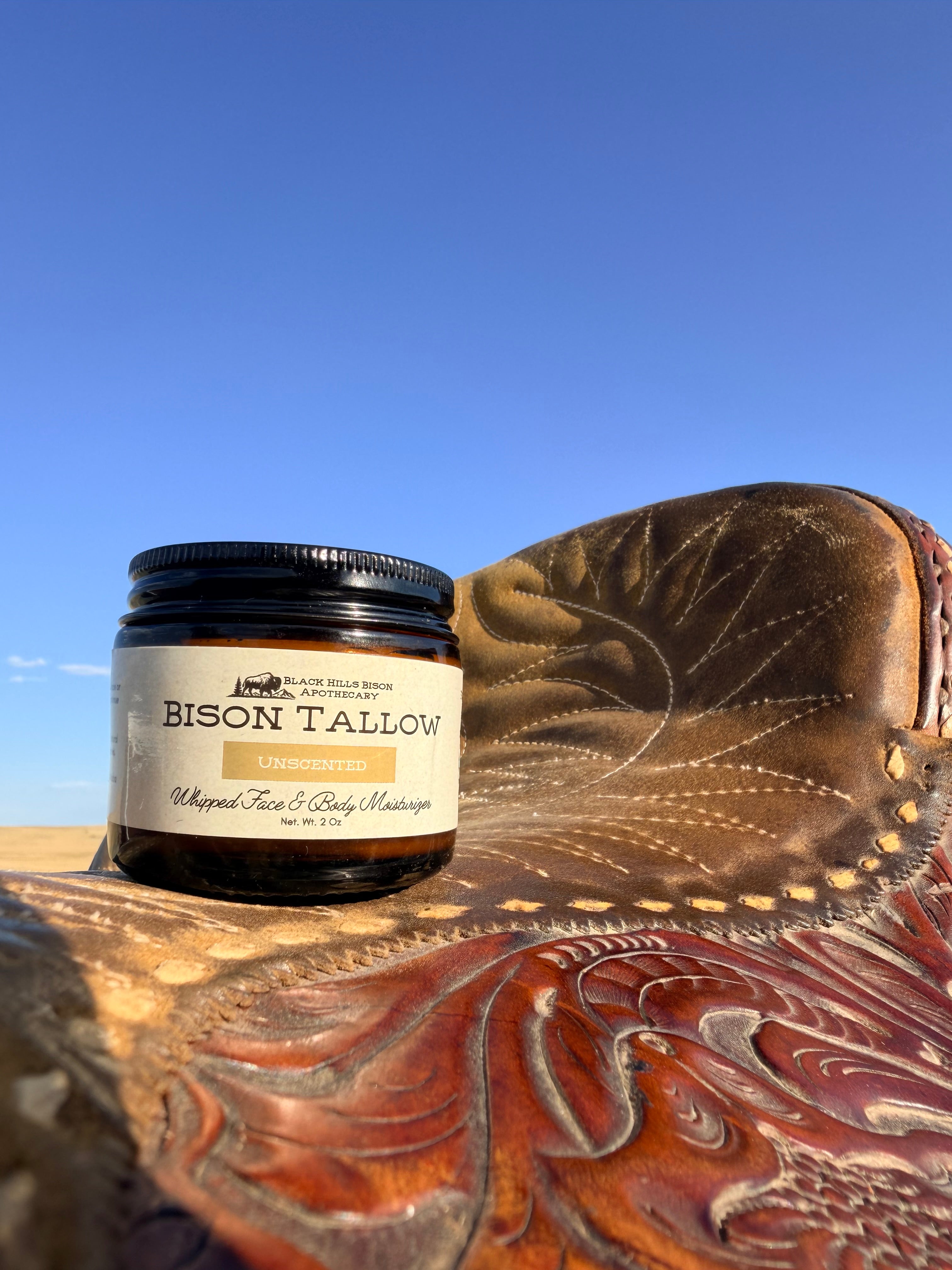 Whipped Bison Tallow Moisturizer – Unscented (Sensitive Skin)
